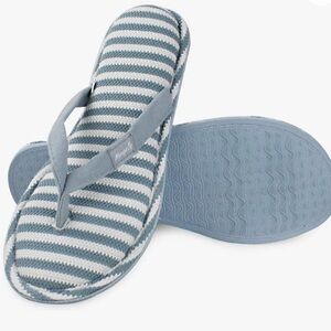 Magtoe Women's Memory Foam Spa Thong Ladies Home Slippers Large ( (9-10)